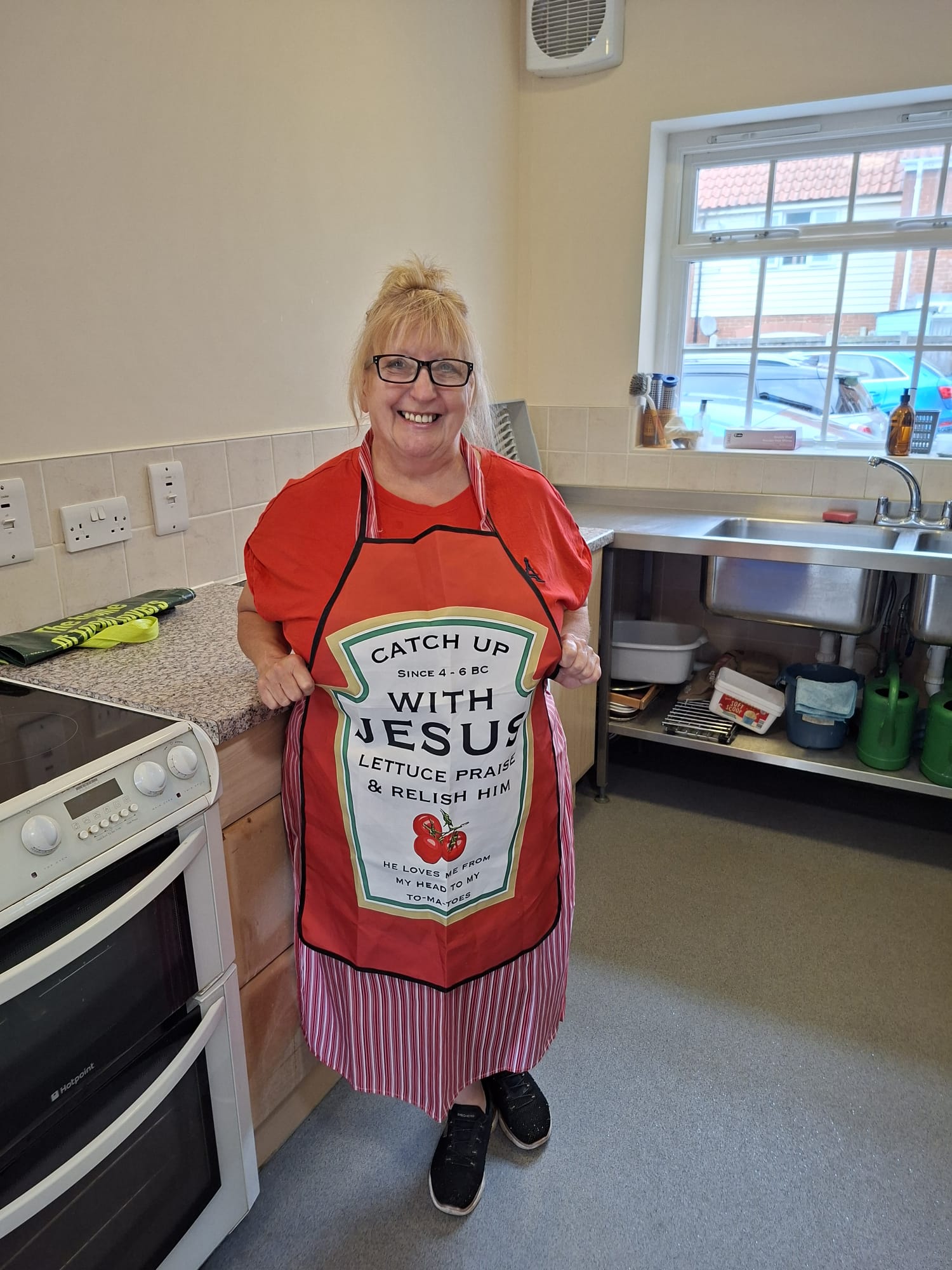 Angie in her Apron