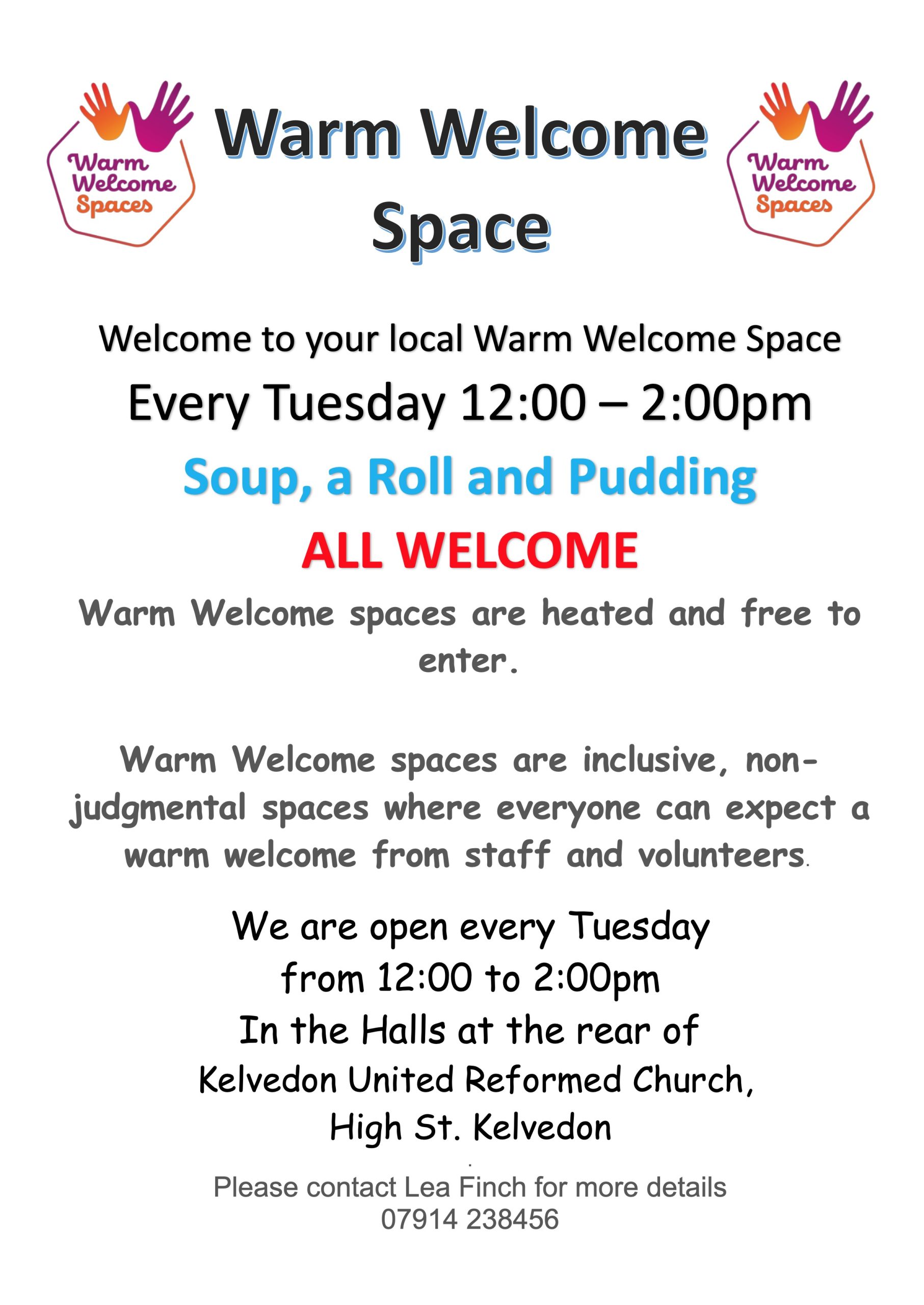 Warm Welcome Space Poster Oct 2024